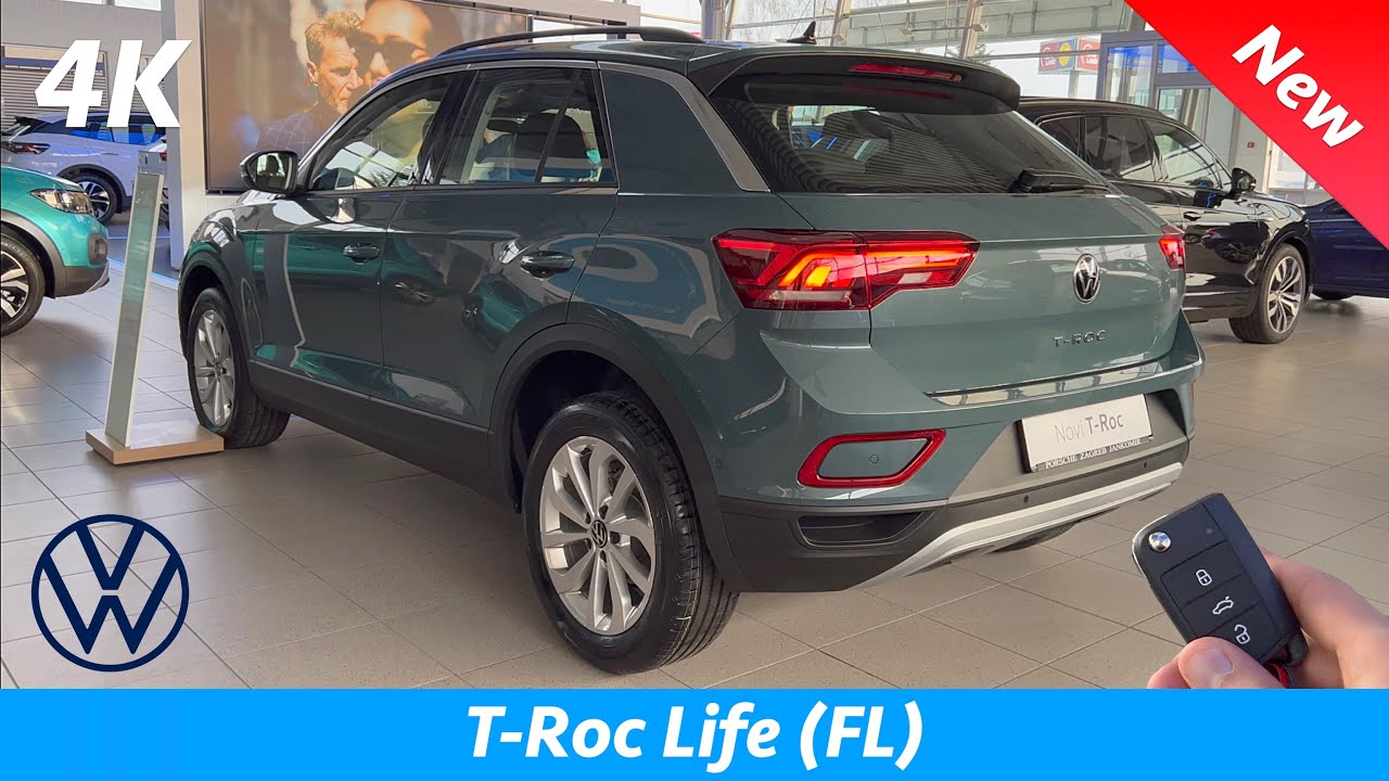VW T-Roc Life 2022 - First FULL Review in 4K | Exterior - Interior, 1.0 TSI - 110 HP, 6-speed, Price