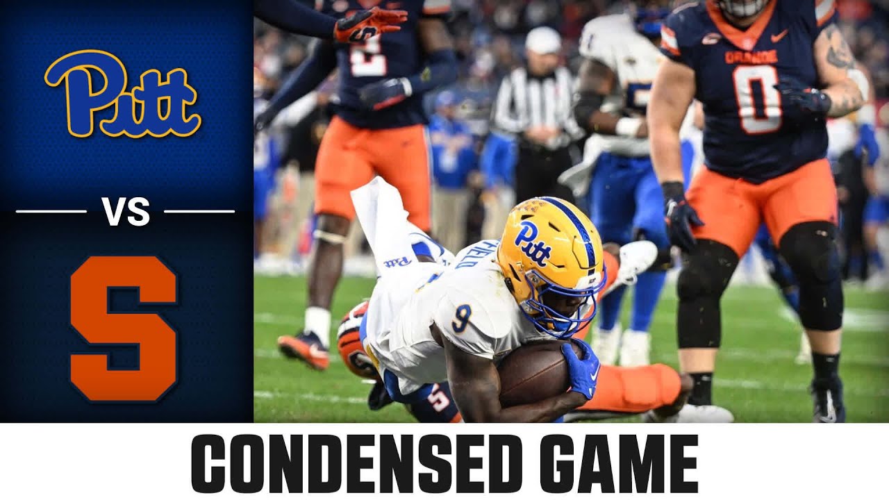 Pitt vs. Syracuse Condensed Game | 2023 ACC Football