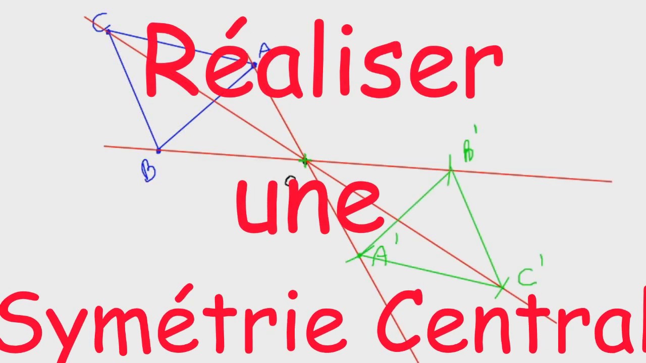 Réaliser une symétrie Central