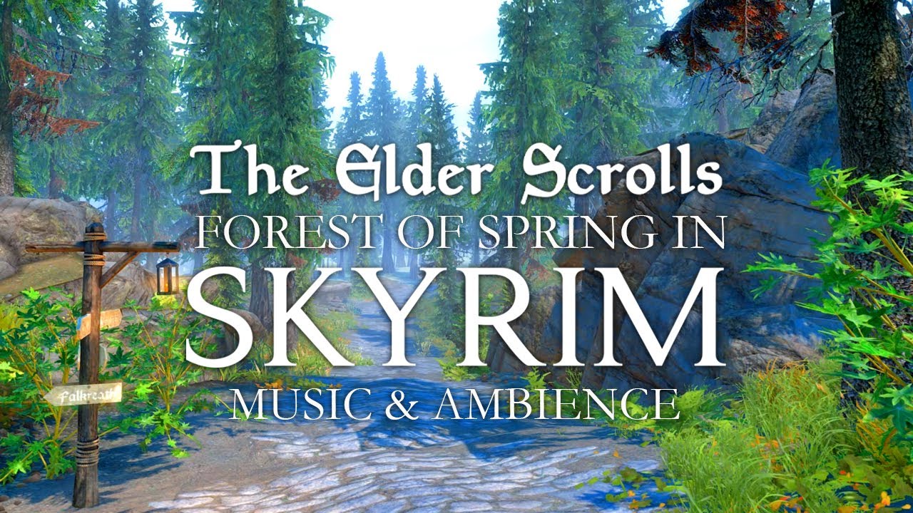 Forest Of Spring In Skyrim | Festive & Spring Ambience | Music and Ambience