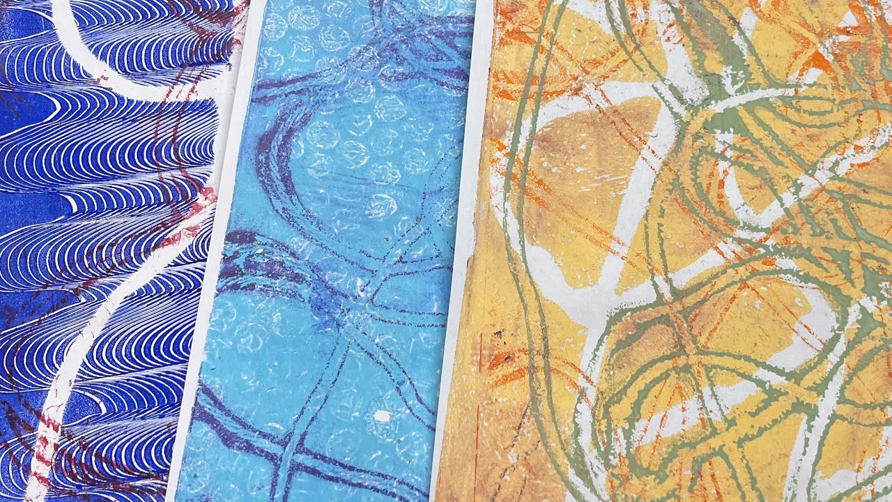 Having fun on gelli plate