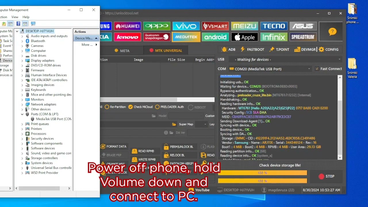 TCL 305 Remove Google Account, Bypass FRP. One Click with UnlockTool.