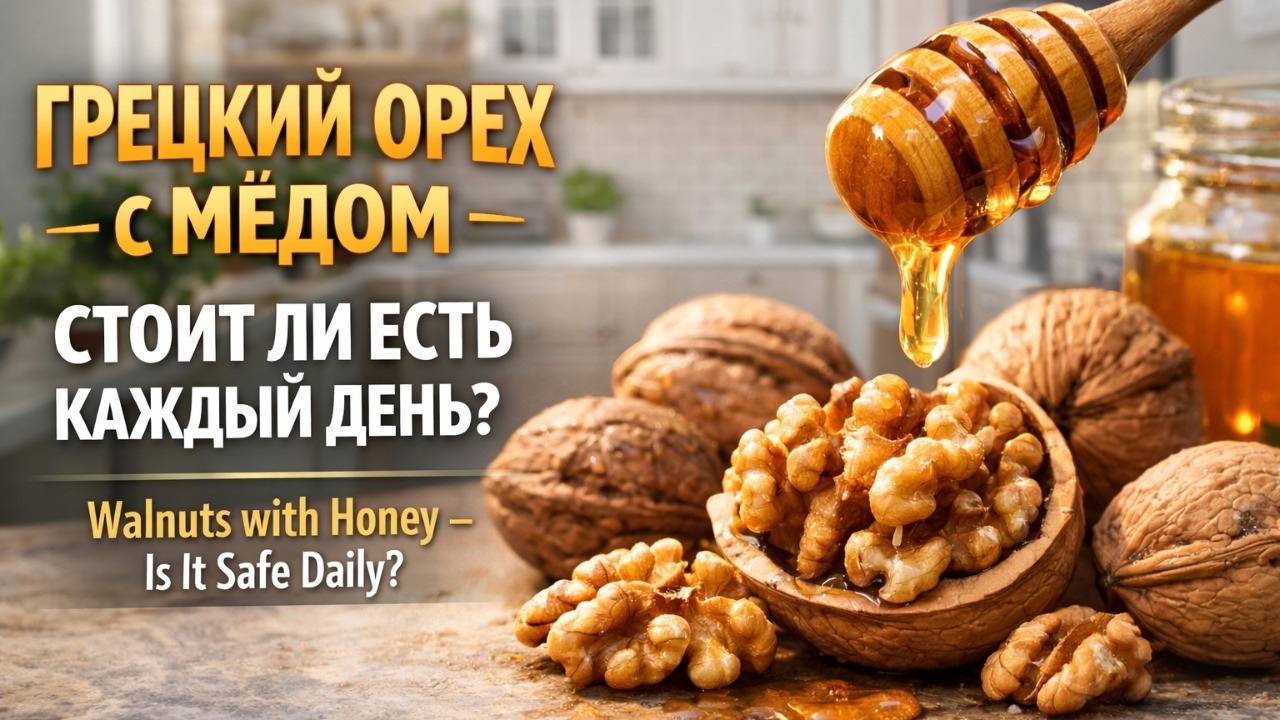 Грецкий орех и мёд: польза для мозга, сердца и иммунитета