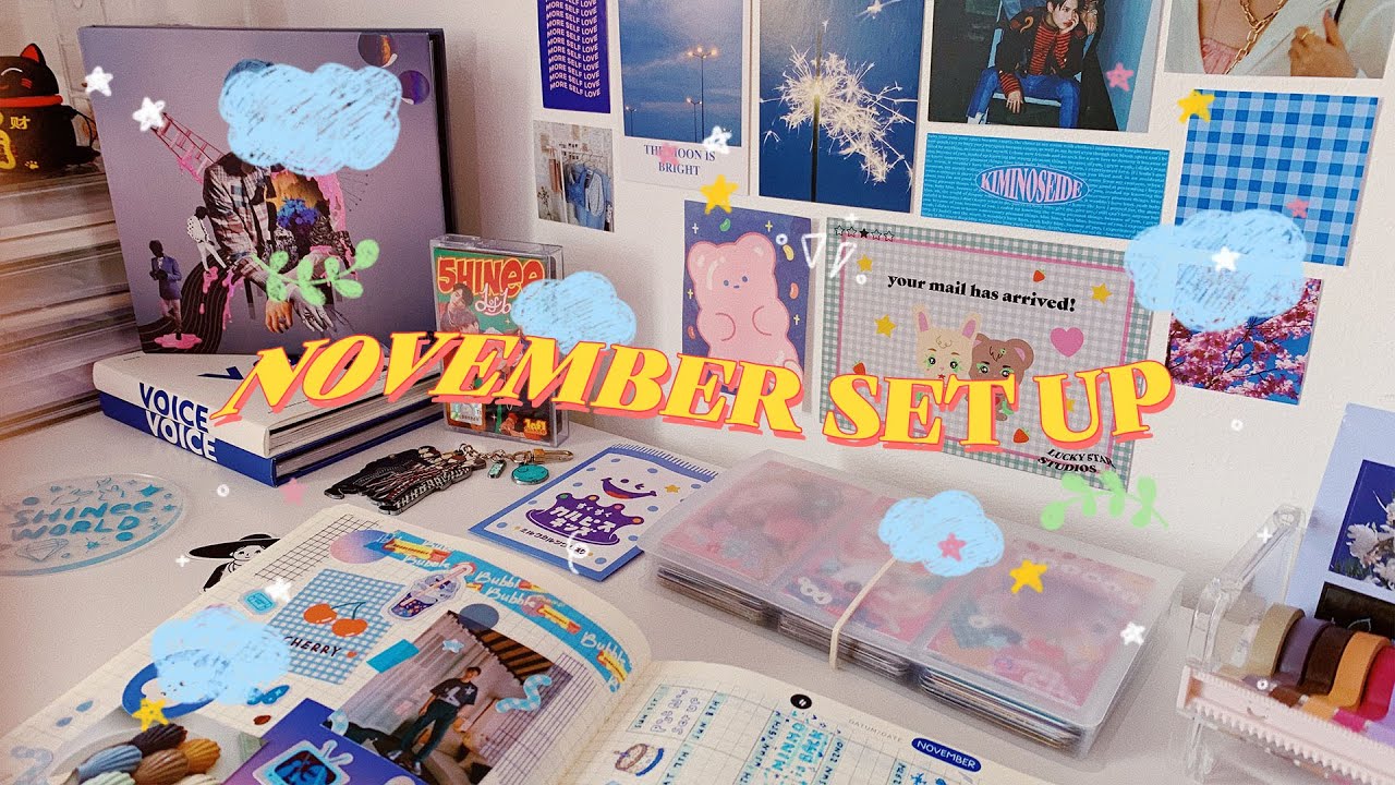 🏯 november set up — journal with me & desk decor 🏹
