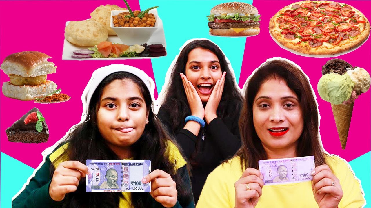 Living on Rs 100 for 24 HOURS Challenge | Food Challenge l Asha Vlogs
