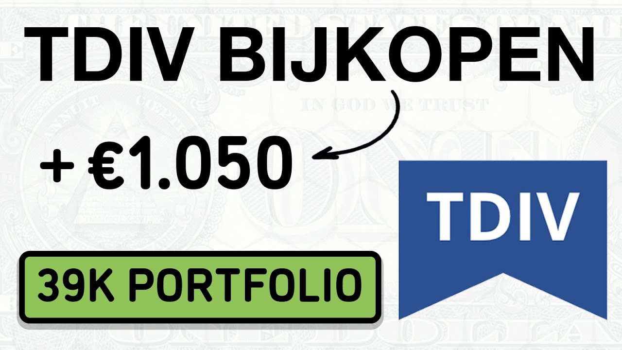 💰 TDIV ETF BIJKOPEN 💰