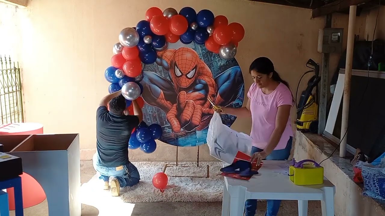decoração homem aranha pequena e linda🕷 🕷