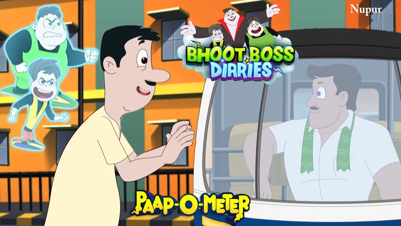 मुफ्त लाल ने लगाया Auto वाले का चुना | Paap-O-Meter | Bhoot Boss Latest Episode | Kids Cartoon