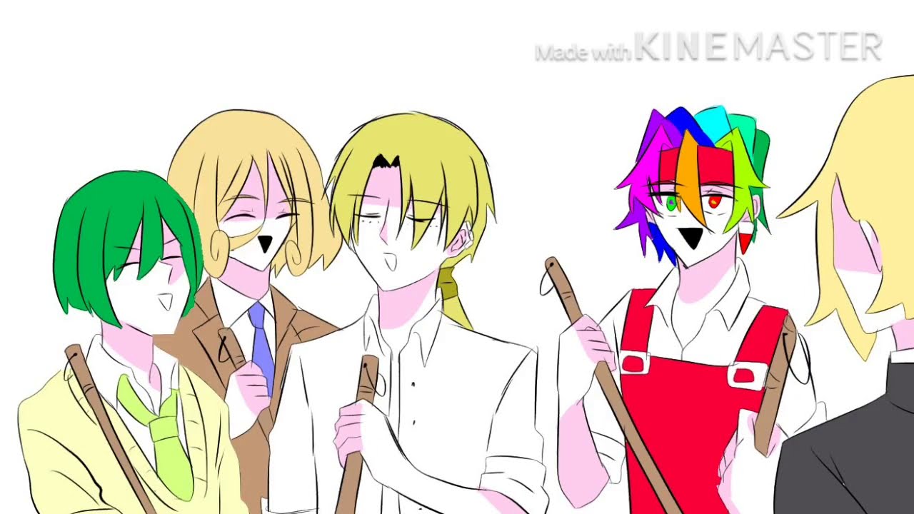 【手描きオリキン】折王学園の掃除時間