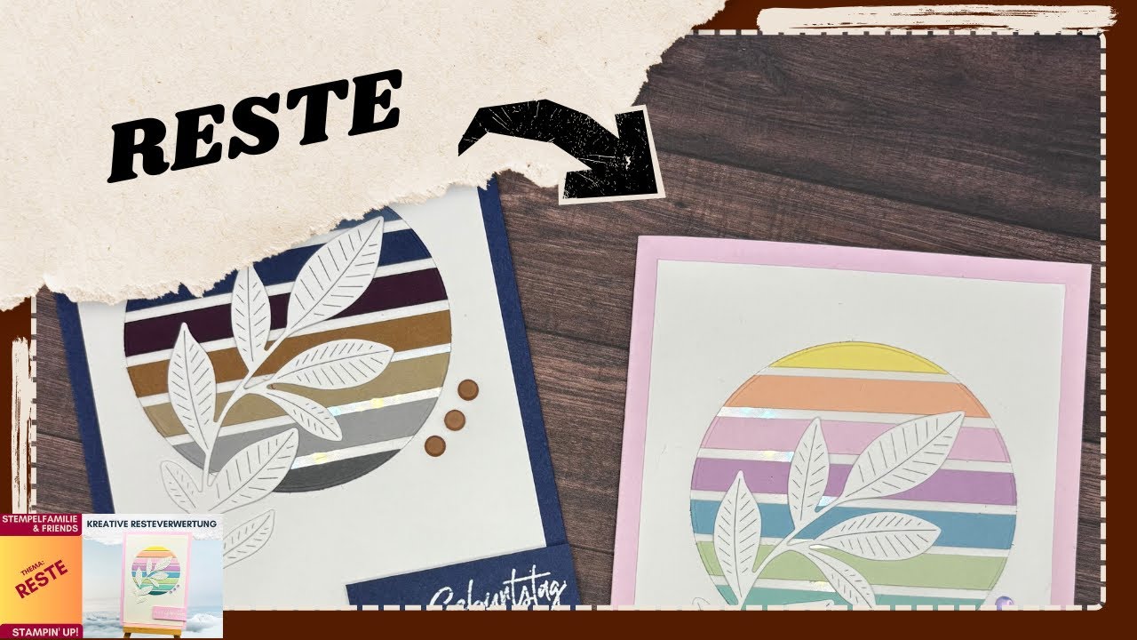 Kreative Resteverwertung I Stempelfamilie & Friends YouTube Hop I RESTE #papercraft #anleitung