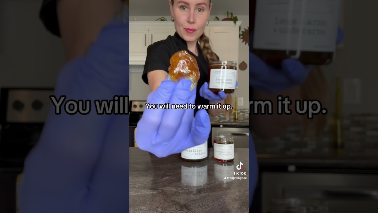 Sugar wax. The CORRECT texture.#sugarwax #sugaring #hairremoval #diy #exfoliate #brazilian