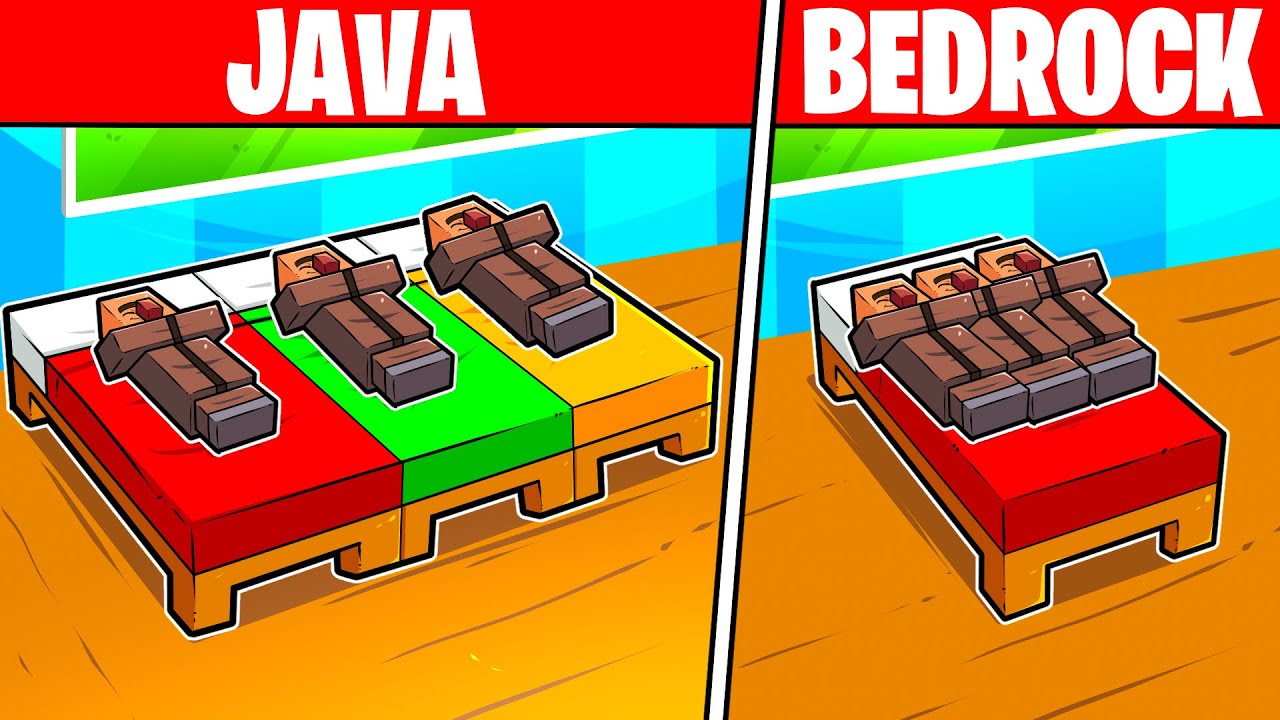 35 различий между Java VS Bedrock
