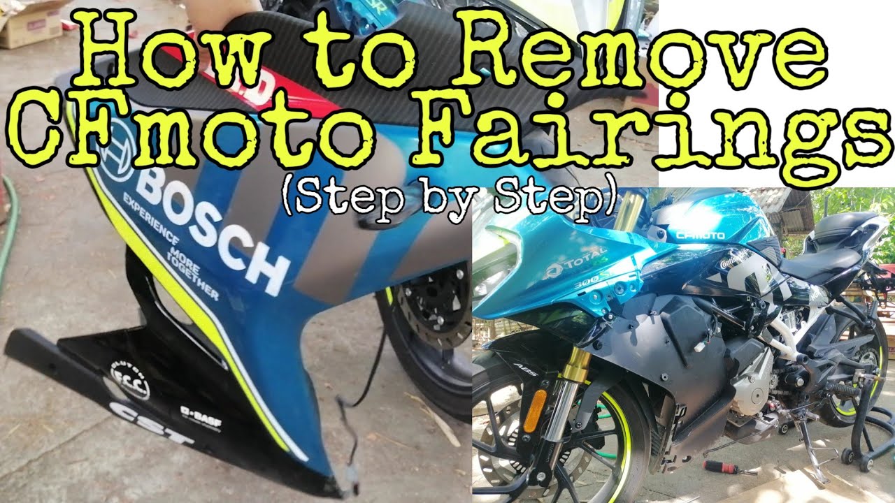 How to remove CFMOTO 300SR Fairings | Step by step