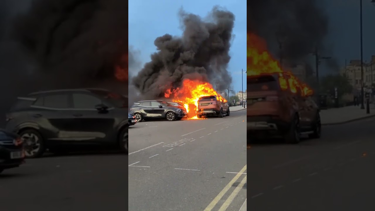 DIESEL Range Rover Discovery Herne Bay Central Parade Pier Same Make & Model as  Luton Airport Fire
