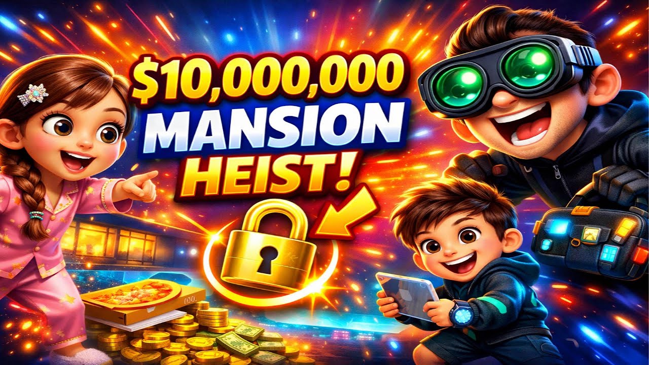 3D Family Comedy: Night Thief vs Smart Kids | Tiny Stories. Slow English. Real Life.