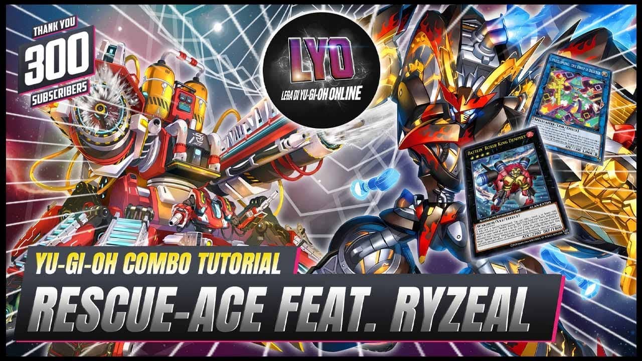 Yu-Gi-Oh COMBO TUTORIAL: RESCUE-ACE RYZEAL -  LYO Lega Yu-Gi-Oh Online #lyo #yugioh #combotutorial