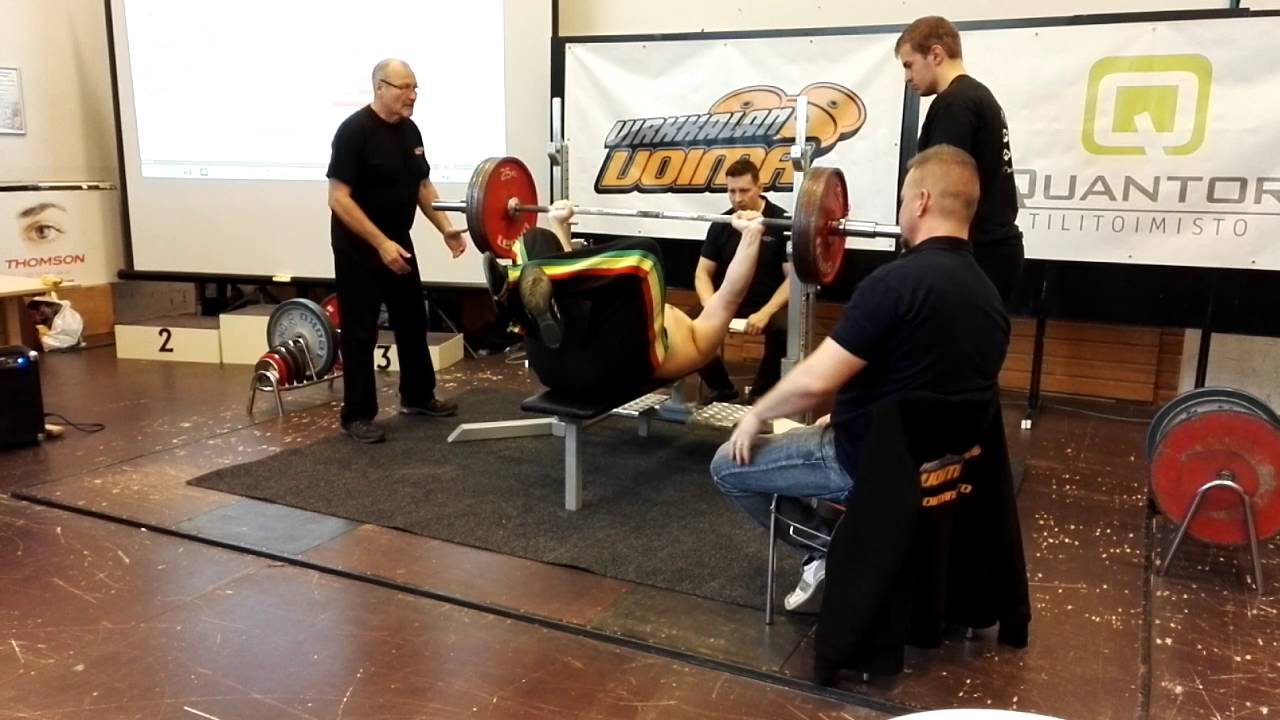 Maksimivoimapunnerrus Ari Savolainen Lohja 02042016 3 nosto 175kg