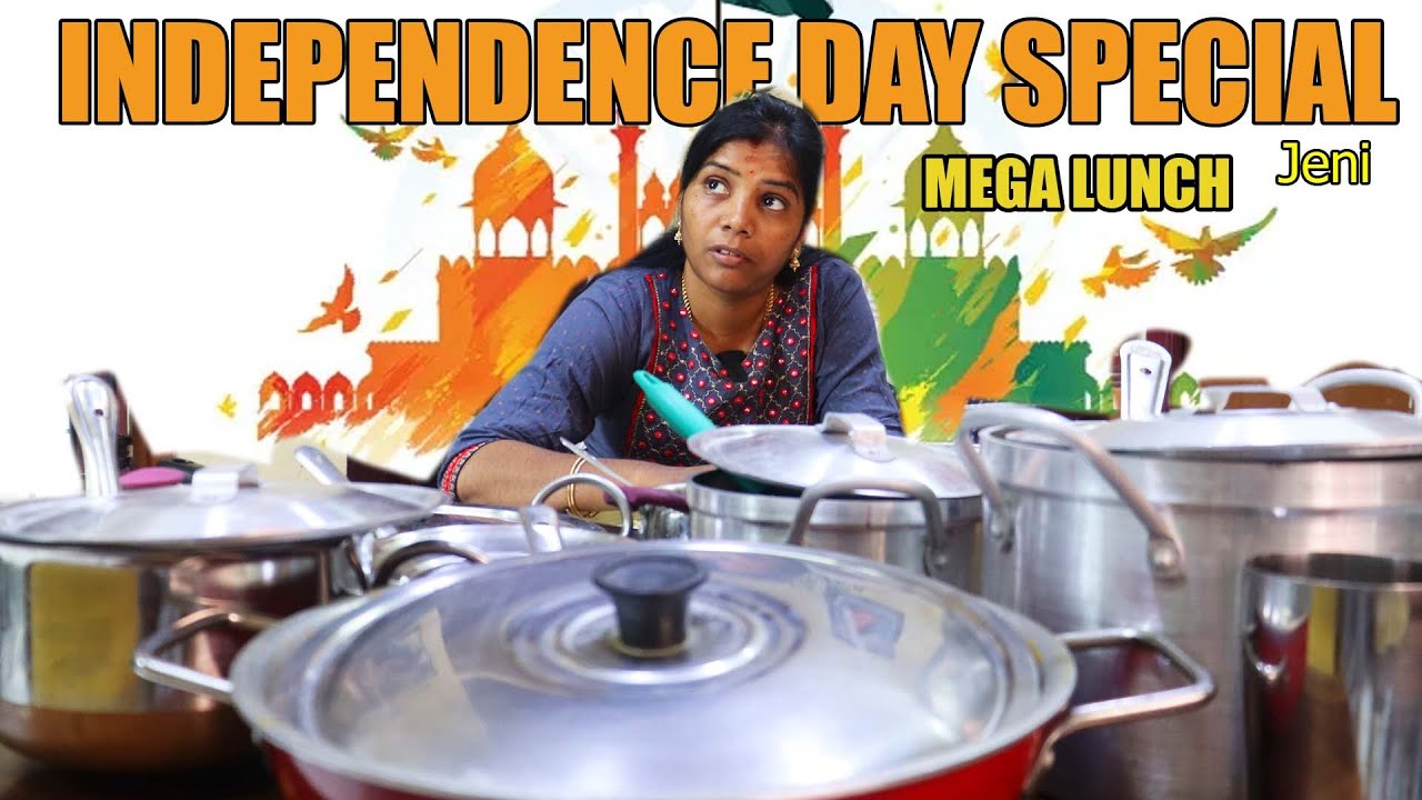 இன்னைக்கு நான் இவ்வளவா செஞ்ச !!! INDEPENDENCE DAY 2023| NON VEG /VEG SPL COMBO | FAST COOKING | JENI