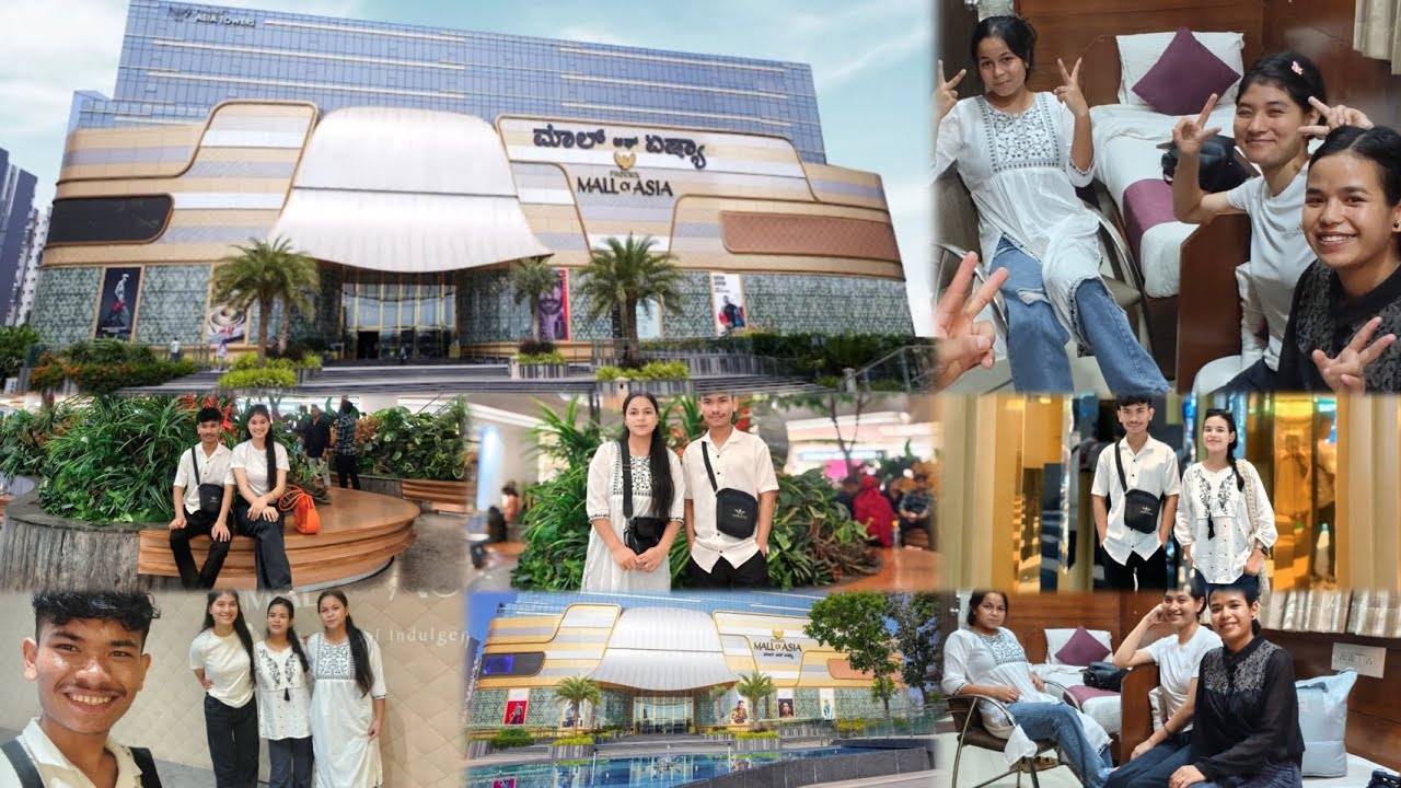  Leitkai ha Mall Bangalore hun jrup ka Jing best, @WANNAMBOR vlog🤳 Asia mall Bangalore 🌆🌇