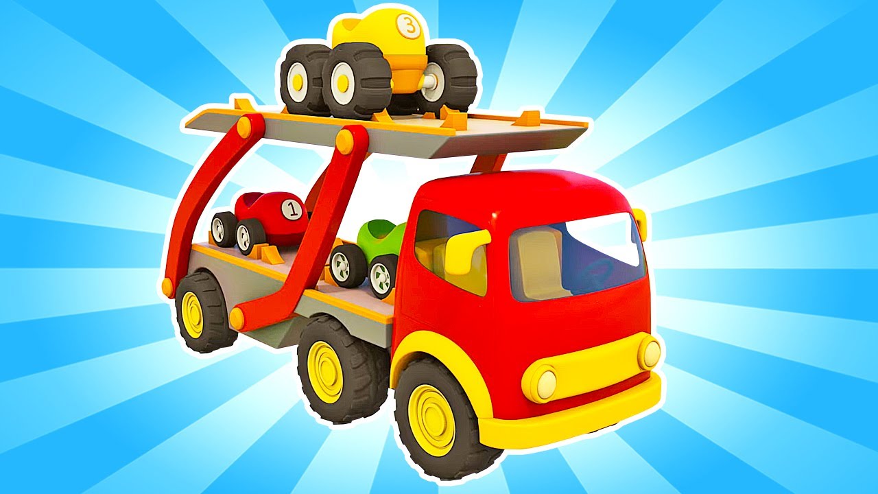 🔴 Where is the car transporter taking the little racing cars? New adventures in the city of cars!