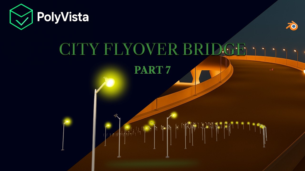 city flyover bridge PART 7 #blender #model #bridge #blender3d #3dmodeling