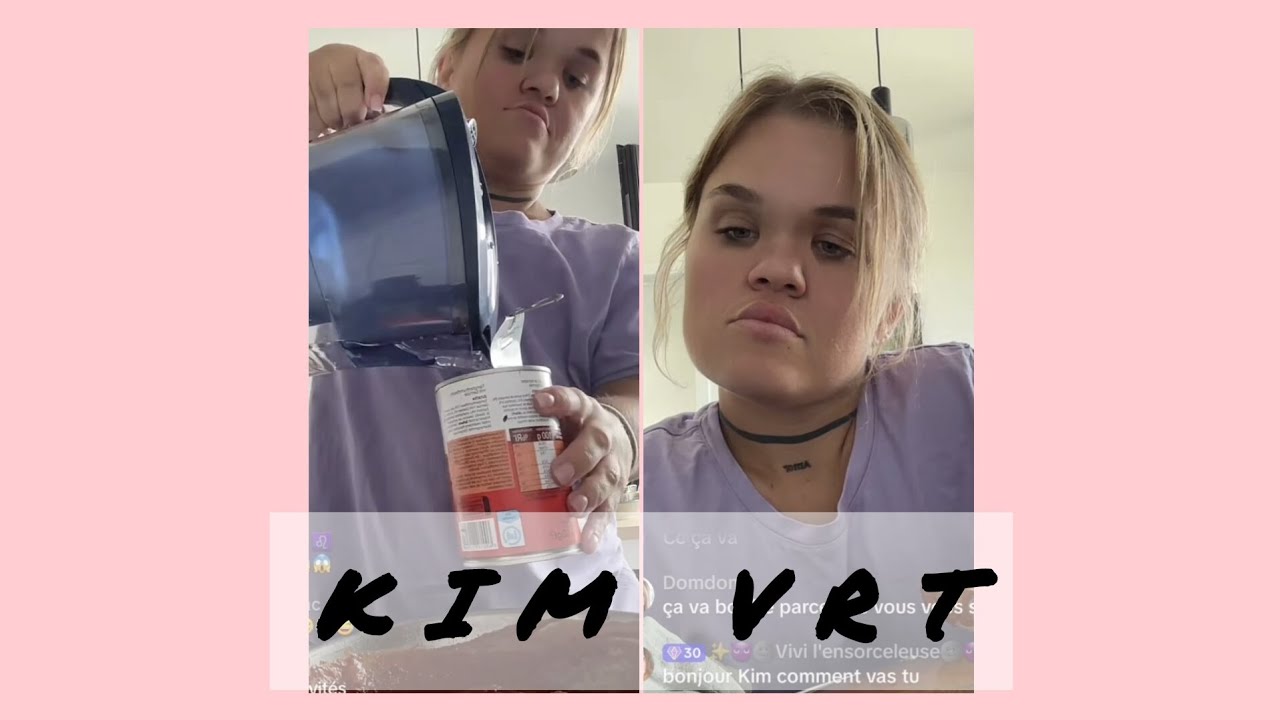 Kim Vrt choquée,  enervee .critiquée en direct sur sa cuisine.   😱😱😱
