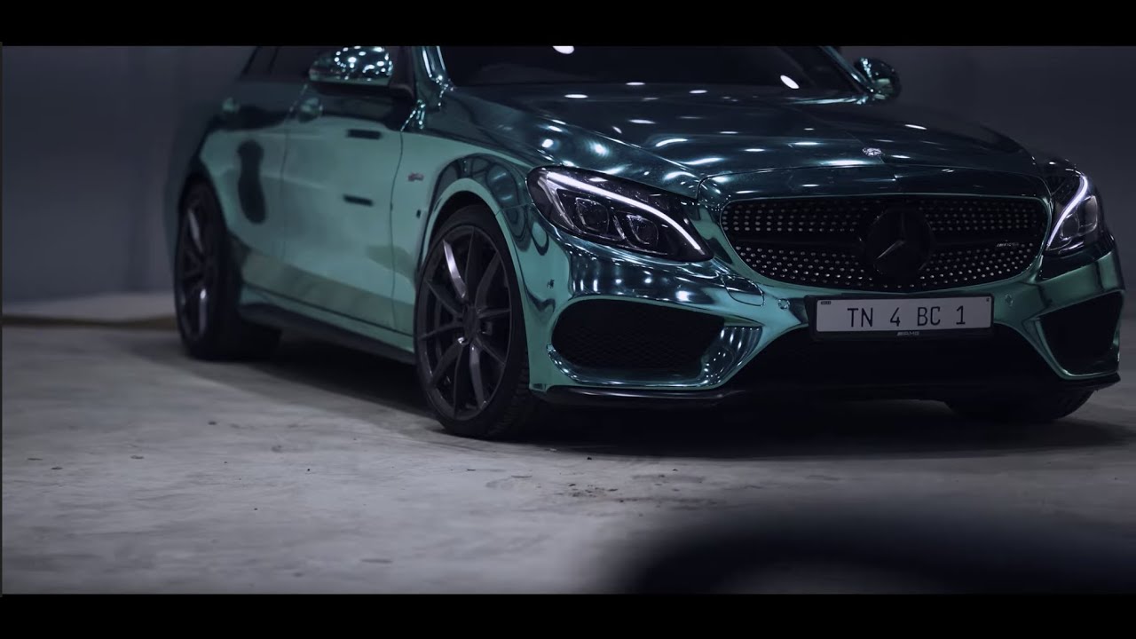 Chrome Turquoise Wrap w/ ARMYTRIX  - Episode 06 |  Mercedes AMG C43 | 4K