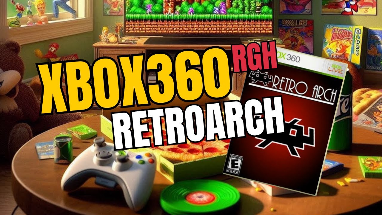 Emulador RetroArch no Xbox 360 RGH: Configurações - Selecionar Capa ou Ocultar