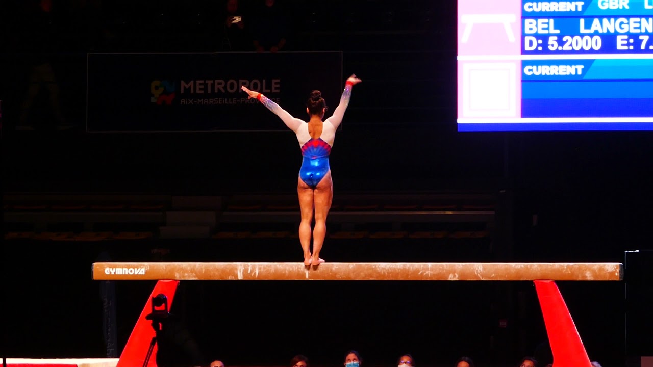 Alia Leat (GBR) - finale poutre - Massilia 2021