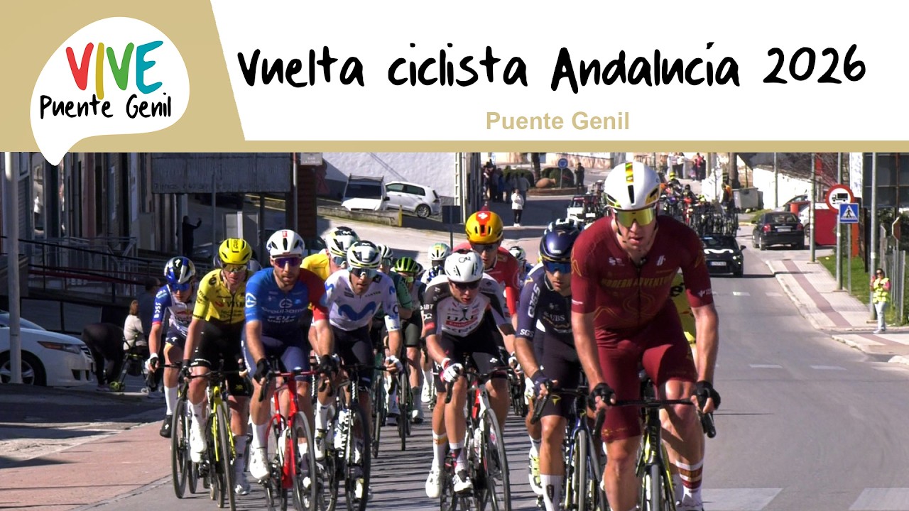 Vuelta ciclista a Andalucía 2026 a su paso por Puente Genil