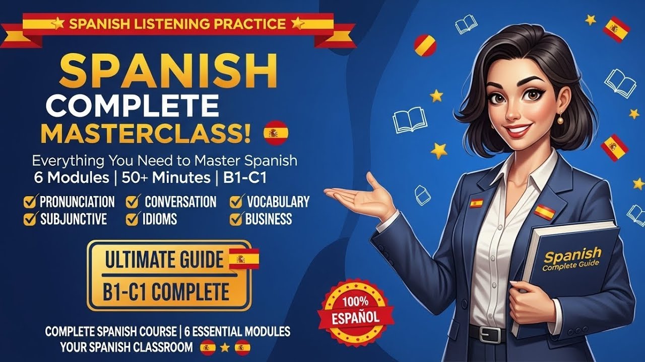 Spanish Complete Masterclass | Everything You Need to Sound Native | B1-C1