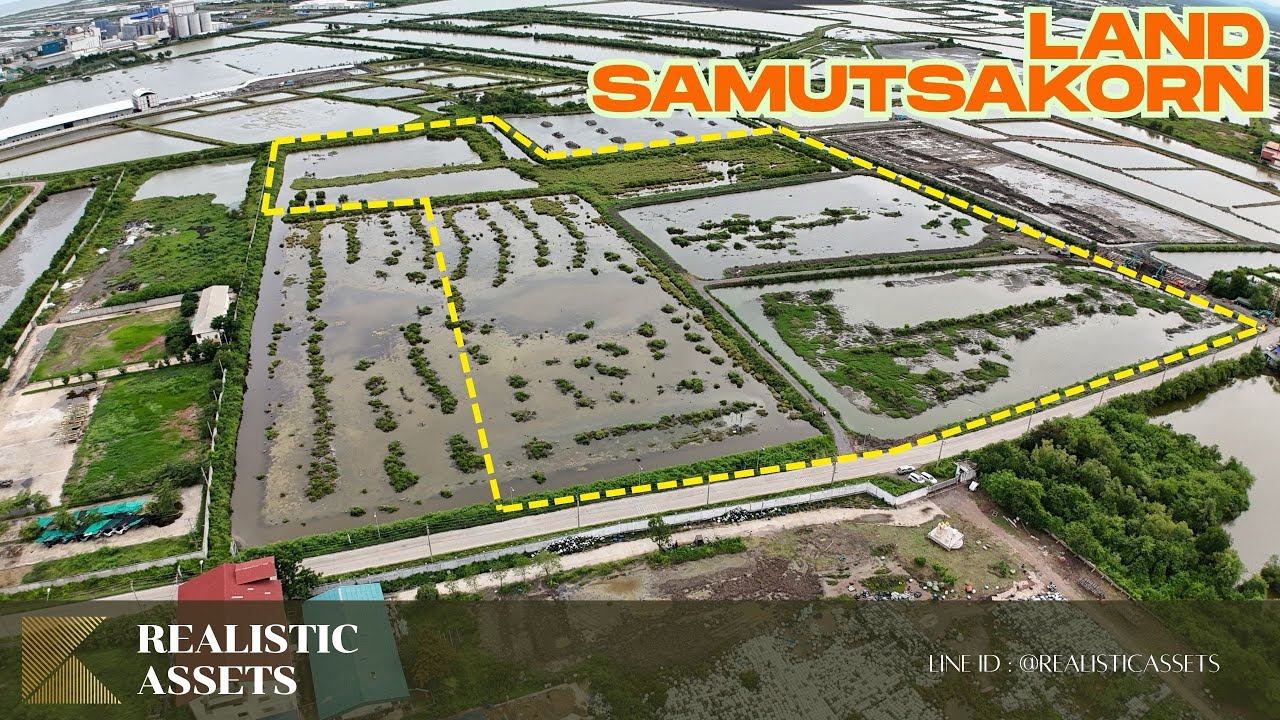 ที่ดินแปลงสวย แปลงใหญ่ จากถนนพระราม 2 เพียง 2 นาที ถึงแปลงที่ดิน ต.กาหลง จ.สมุทรสาคร