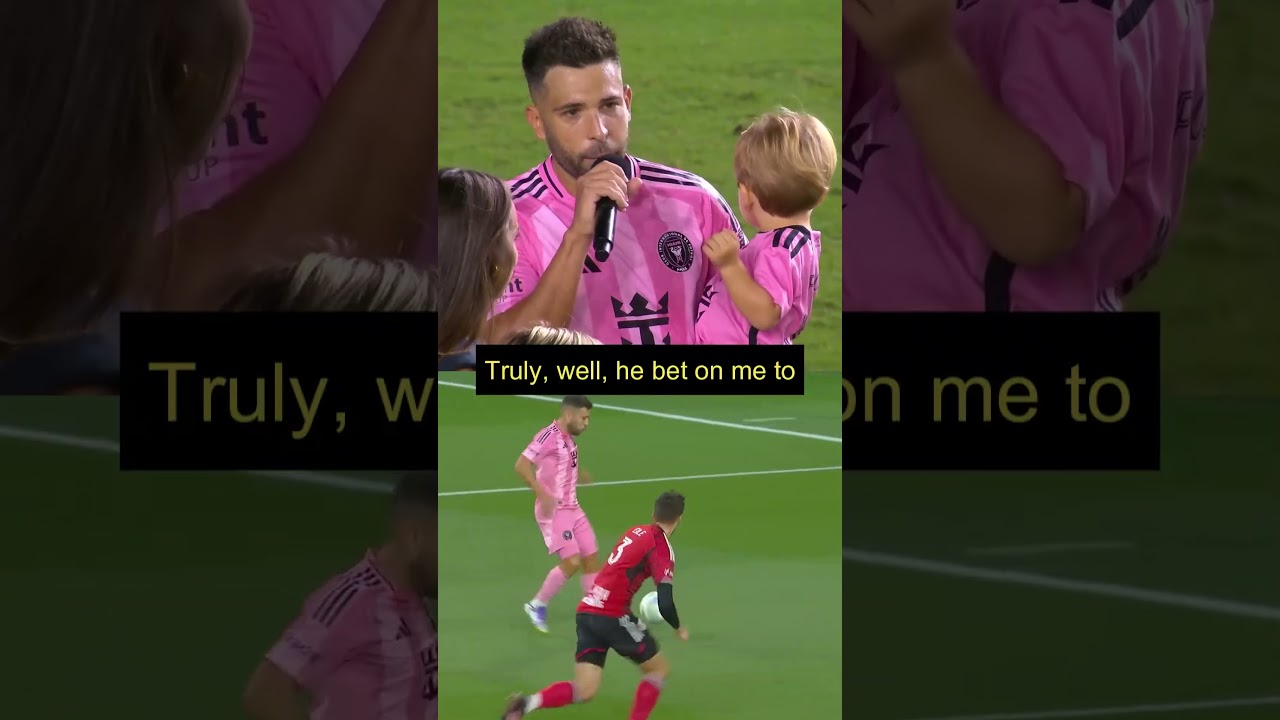 Gracias, Jordi Alba 🙌 Emotional Farewell at Inter Miami CF #messi #soccer #intermiami