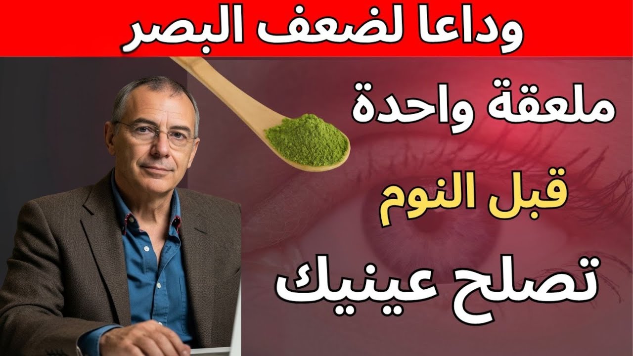 نصيحة طبيب (70 عاماً): تناول هذا ليلاً لـ 8 أسابيع واستعد وضوح بصرك!
