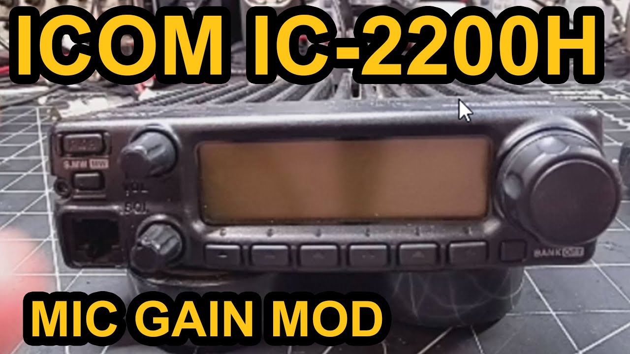 ICOM IC-2200H Mic Gain Mod