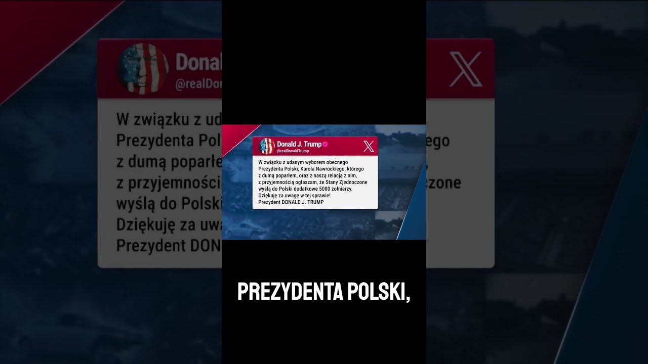 Trump ogłasza dodatkowe 5 tys żołnierzy dla Polski