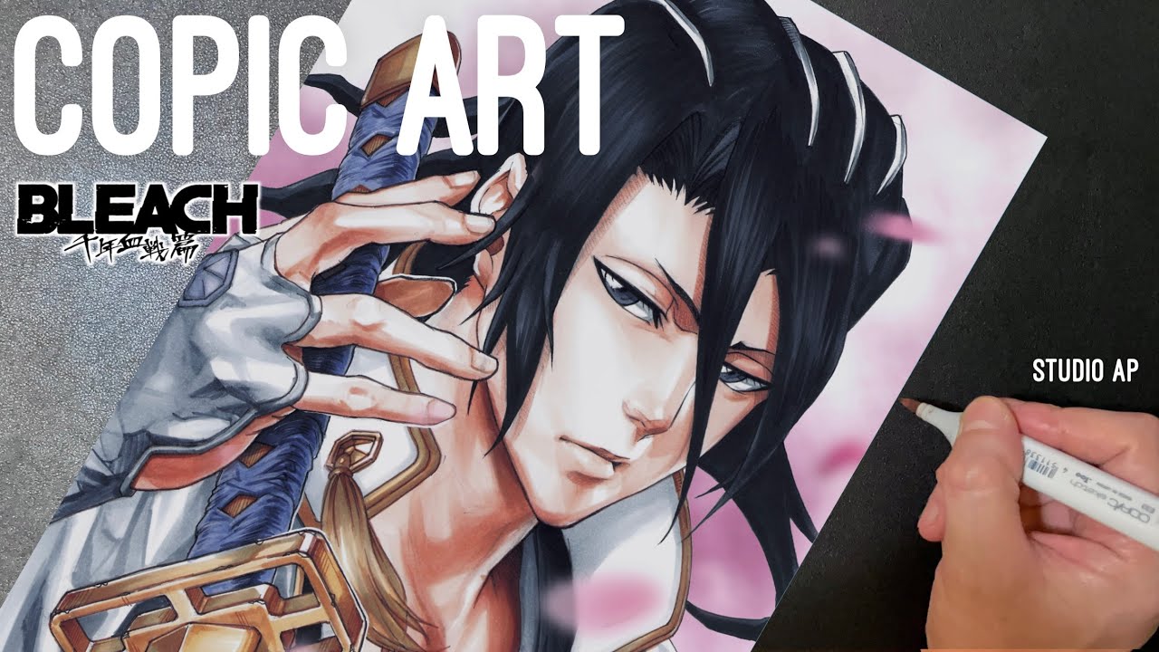 【BLEACH】朽木白哉 描いてみた | Drawing BYAKUYA KUCHIKI | 千年血戦篇