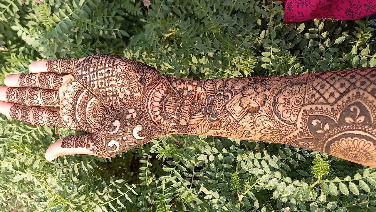 Beautiful letest trending bridal floral mehandi design |easy arabic full hand henna | #viralvideo