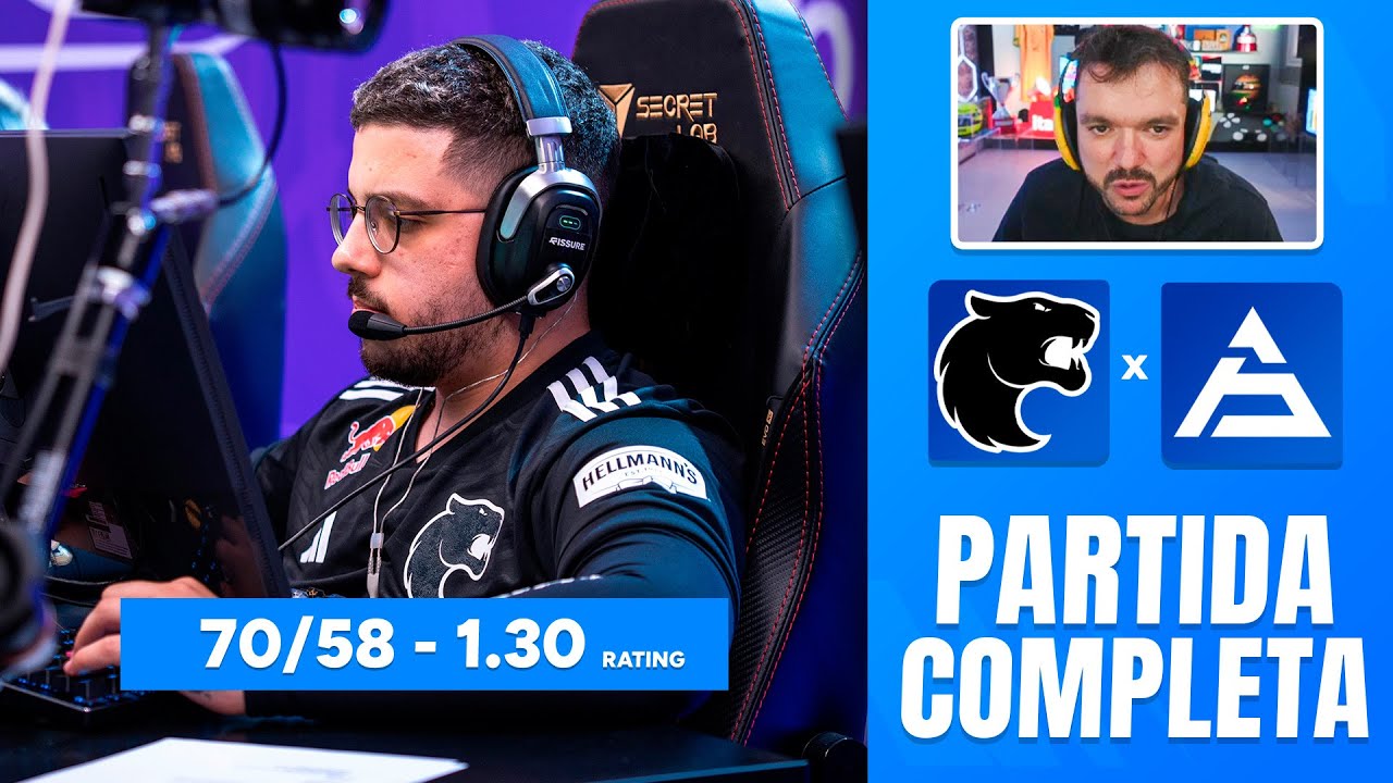 FURIA vs SAW - PARTIDA COMPLETA COM GAULES - Fissure Playground 1