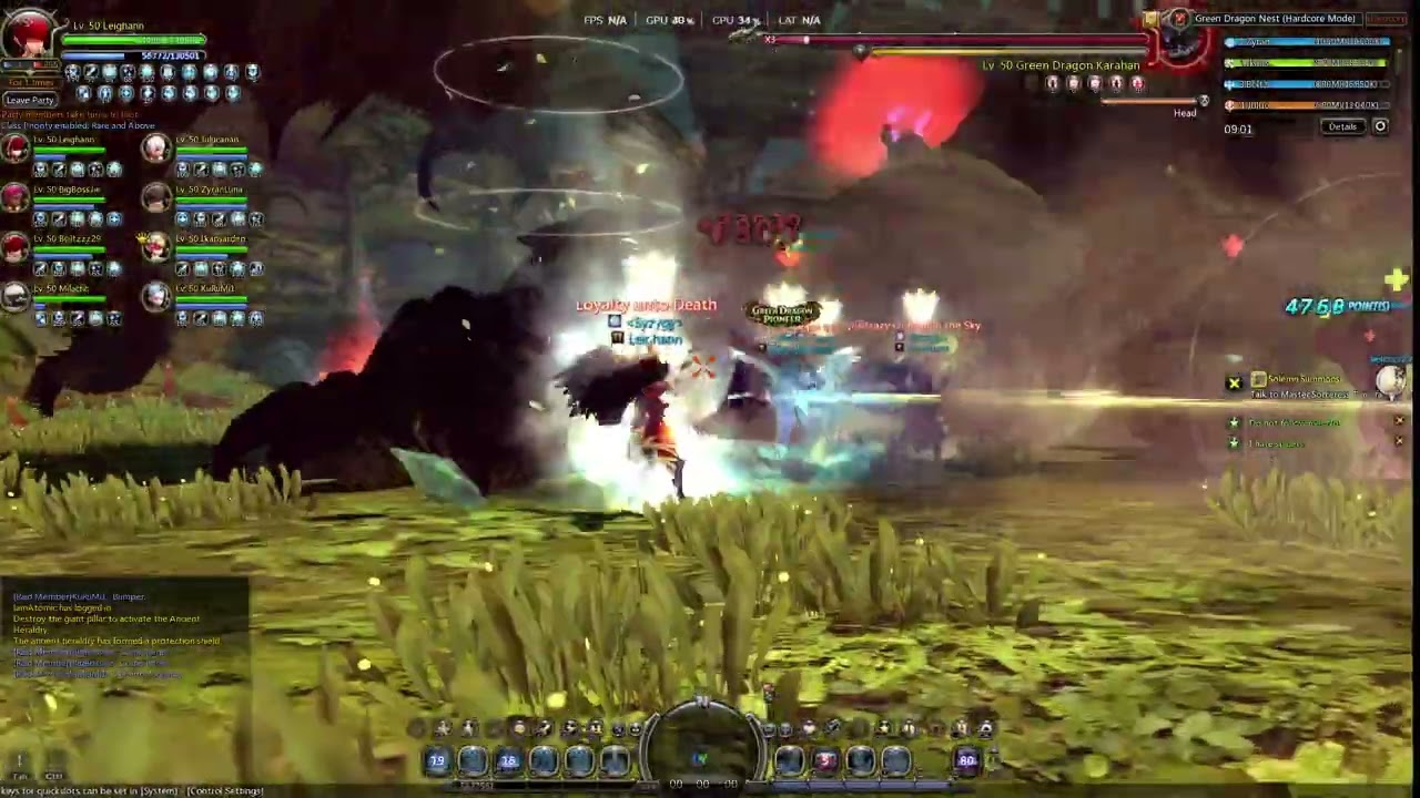 Green Dragon Nest Hardcore - Elestra POV (Under 20 mins)