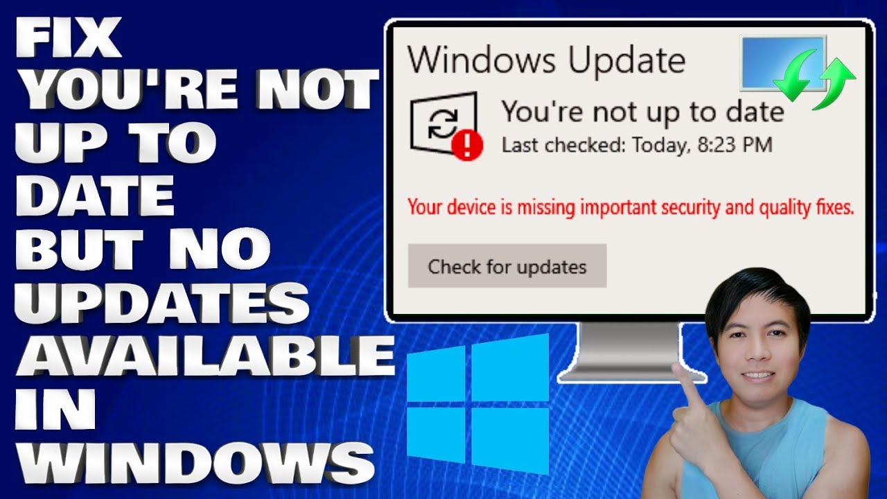 Как исправить ошибку «Вы не обновлены, но обновления в Windows отсутствуют»