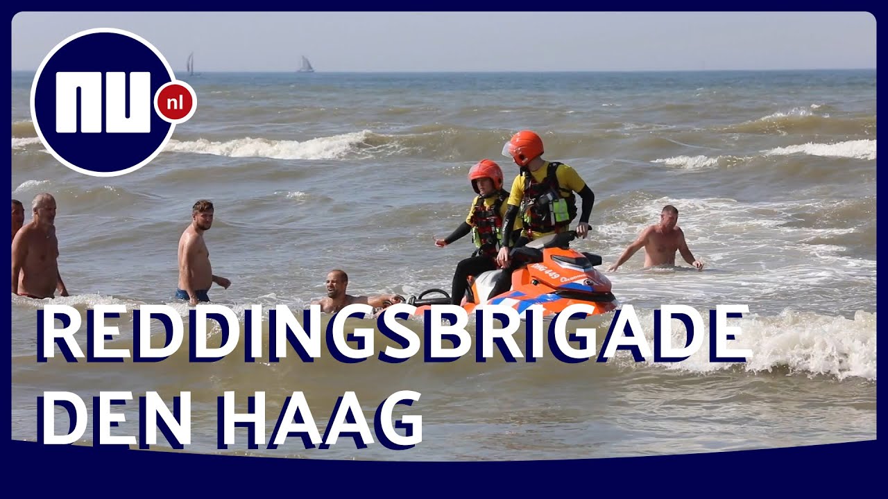 Reddingsbrigade Den Haag redt tientallen mensen uit zee | NU.nl