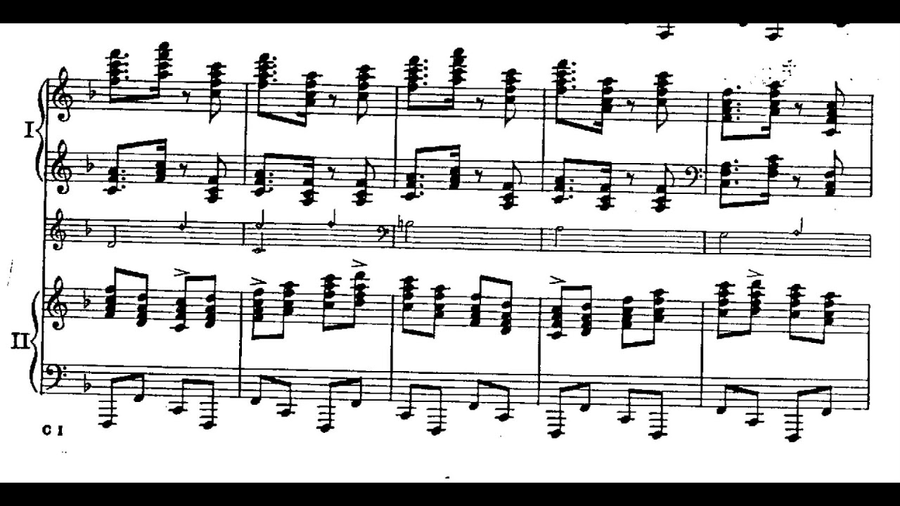 George Gershwin - Concerto in F for Piano and Orchestra (1925) [Score-Video]