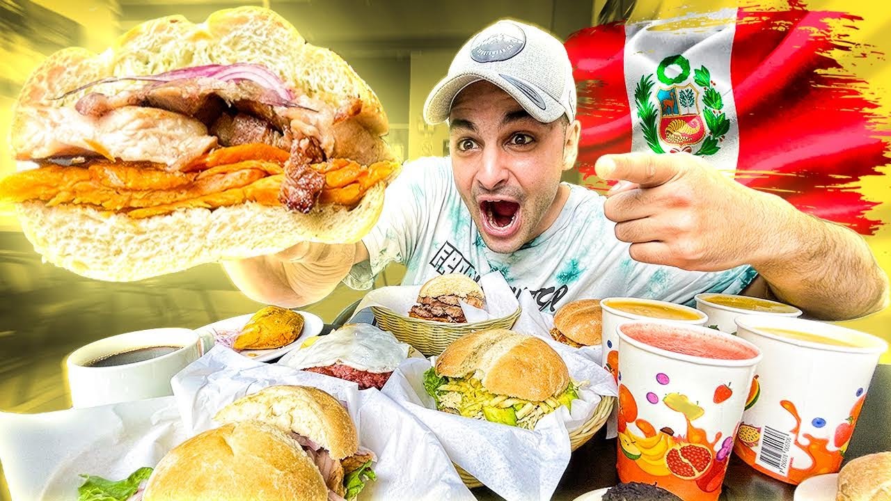 Español COMPRA TODA LA CARTA en esta SANGUCHERÍA PERUANA!! 