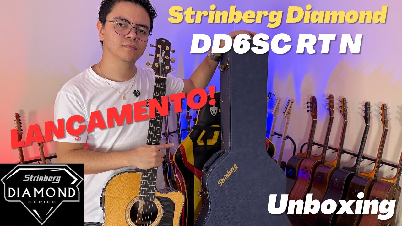 LANÇAMENTO! NOVO VIOLÃO STRINBERG DIAMOND DD6SC RT N | UNBOXING