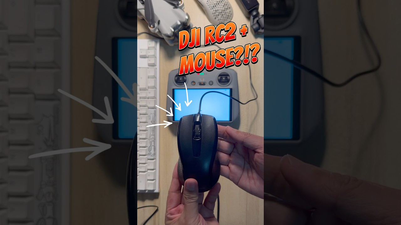 Why use a MOUSE on DJI RC2!? DJI Mini 4 PRO #shorts #drone #youtuber