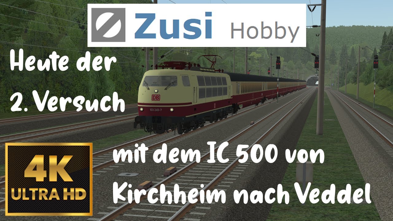 Zusi 3 | 2.Versuch mit dem IC 500 über die Umleitungsstrecke