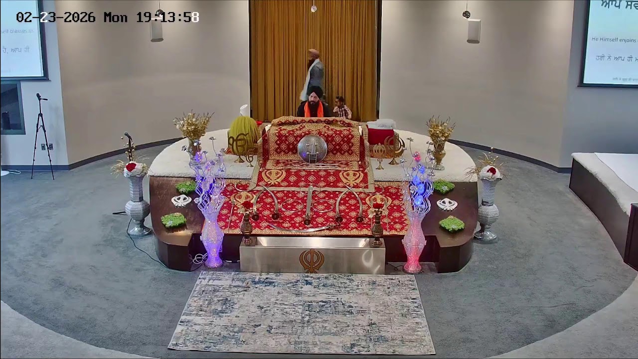Gurdwara Sahib Kansas Live Telecast Evening Diwan Feb 23 , 2026