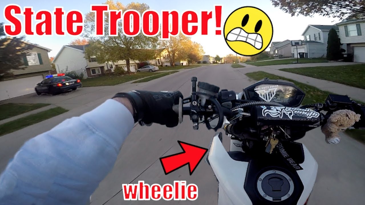 Grom Ventures Ep. 29 - State Trooper vs. Grom Wheelie! | We Are So Lost!