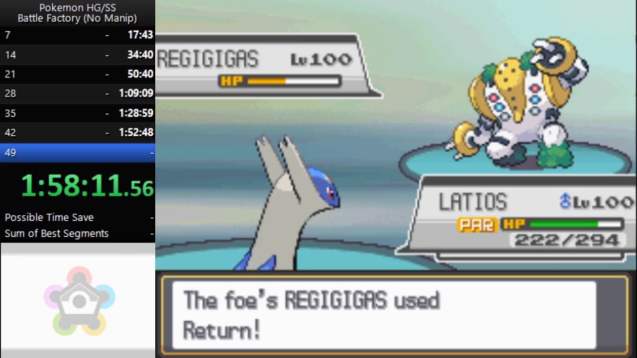 Battle Factory HG/SS Gold Print Speedrun in 